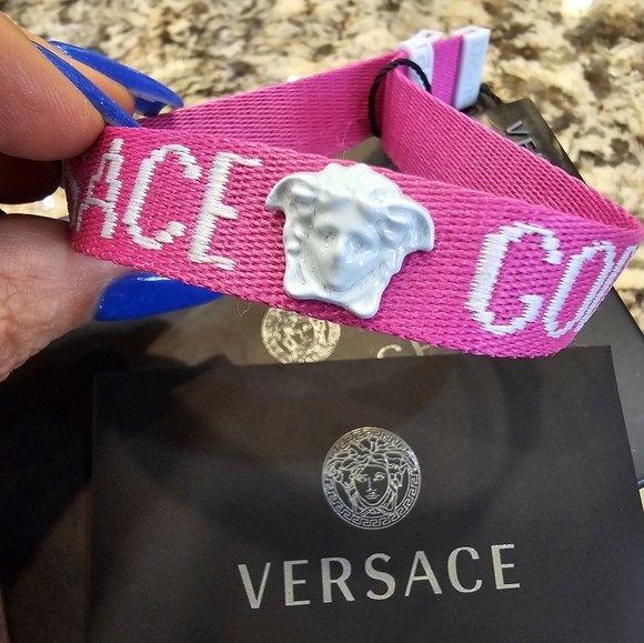 Brand New Versace barbie pink Goddess Medusa bracelet